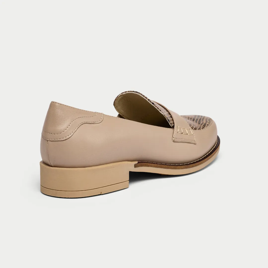 Nadia - Oyster snake leather
