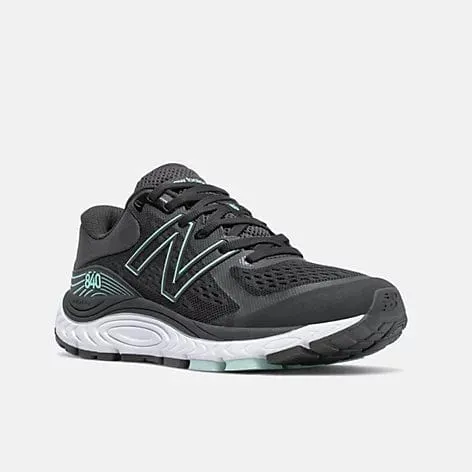 New Balance Women's 840v5 Walking Shoes- Black/Teal