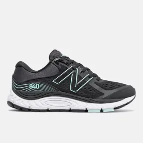 New Balance Women's 840v5 Walking Shoes- Black/Teal