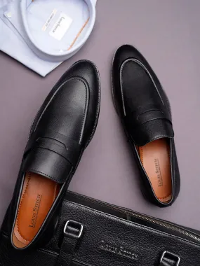Obsidian Black Slipon Style Comfortable Moccasins