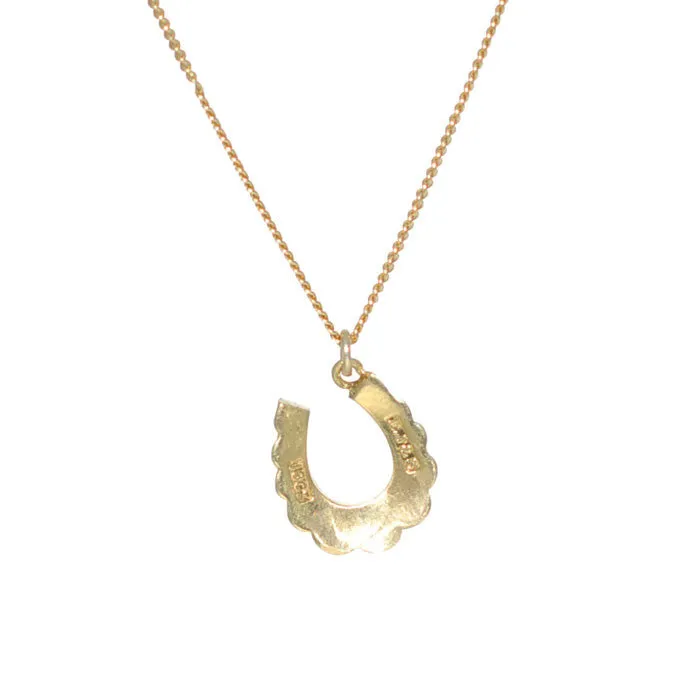 Pearl Horse Shoe Necklace