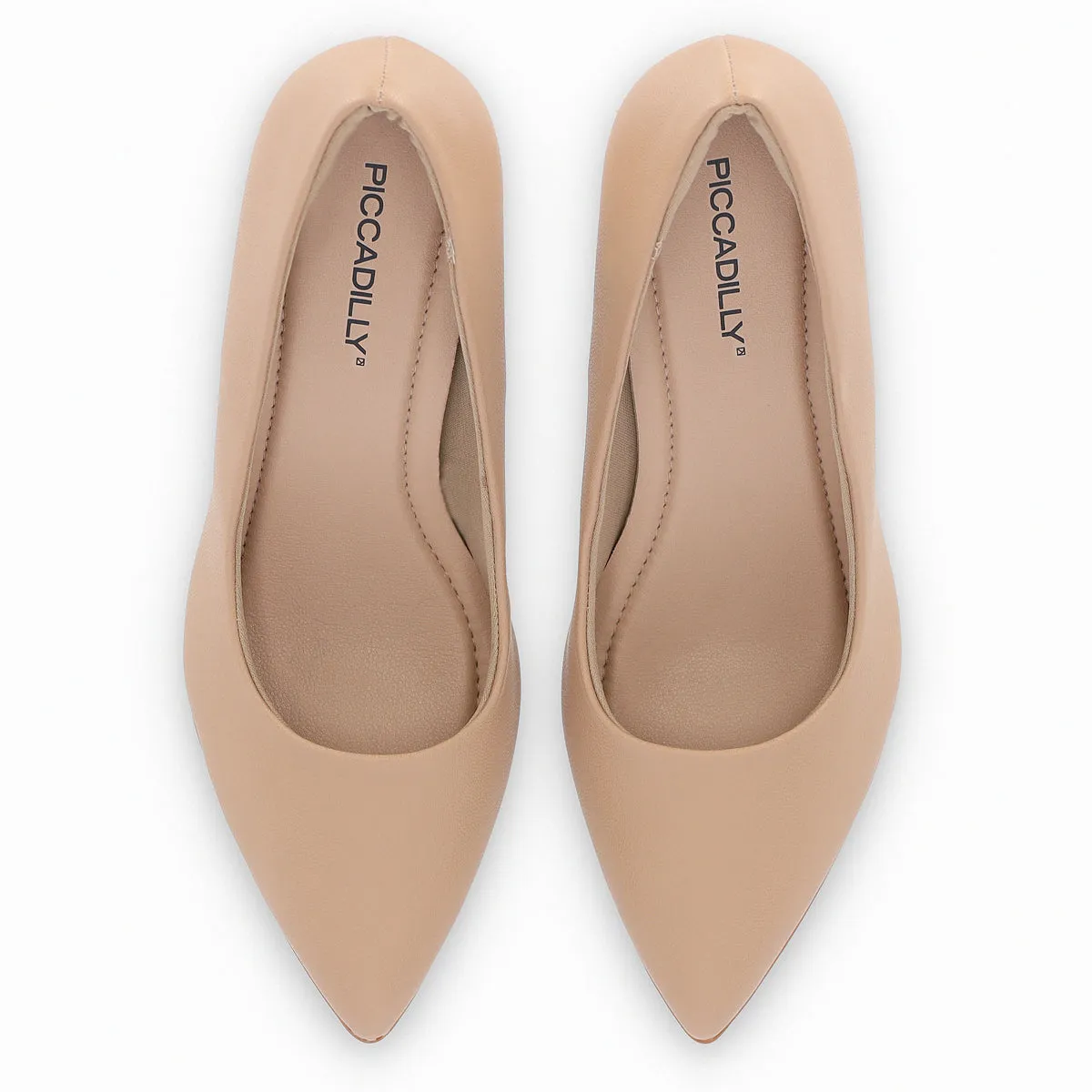 Piccadilly Women's Beige High Heel Pump Shoe 745035
