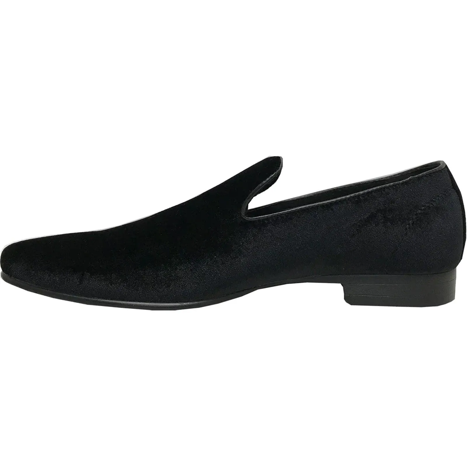 "Bravo Men's Velvet Tuxedo Loafer - Black"
