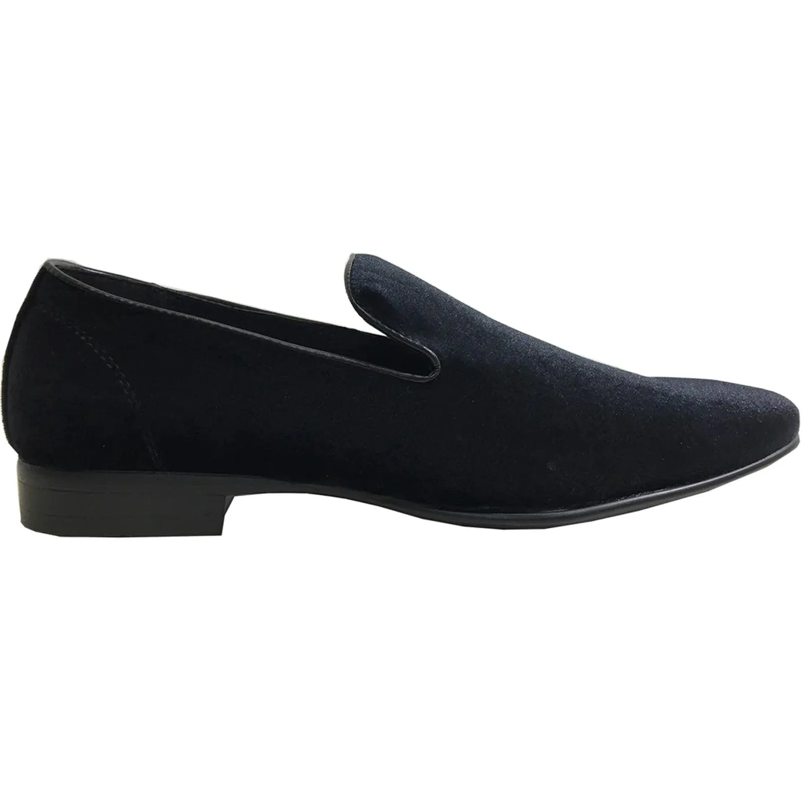 "Bravo Men's Velvet Tuxedo Loafer - Black"