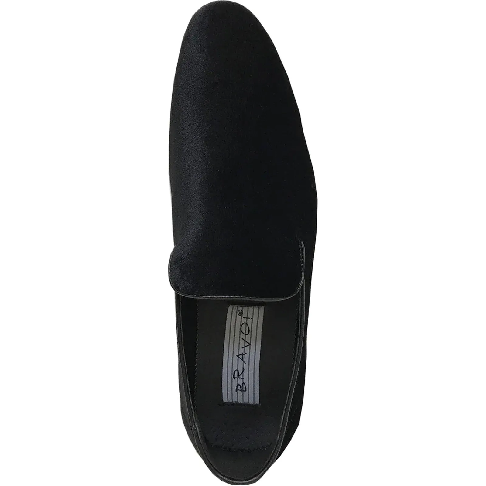 "Bravo Men's Velvet Tuxedo Loafer - Black"