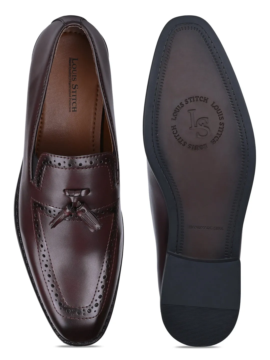 Rosewood Handcrafted Tassel Moccasins Slipon Shoe