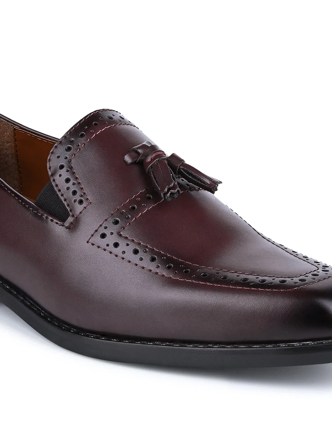 Rosewood Handcrafted Tassel Moccasins Slipon Shoe
