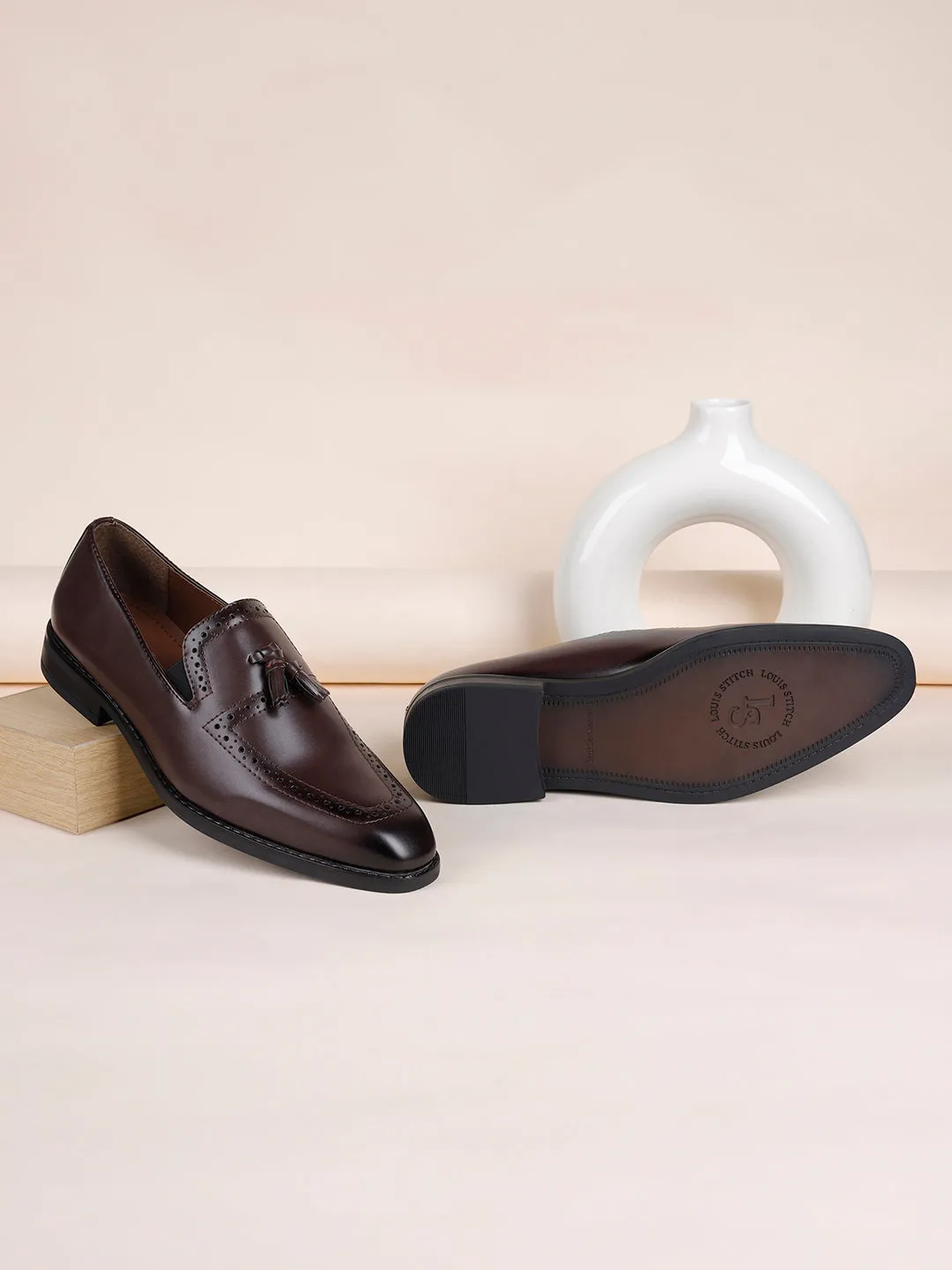 Rosewood Handcrafted Tassel Moccasins Slipon Shoe
