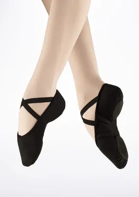 S0277L BLK Canvas Ballet Slipper