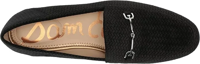 Sam Edelman Loraine Black Embossed Velvet Almond Toe Slip On Classic Loafers