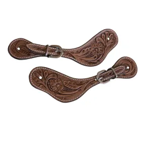 Shenandoah Kid's Floral Tooled Spur Strap