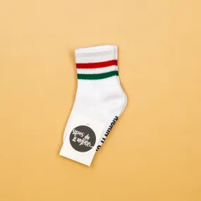 Socks w/ Christmas Stripes