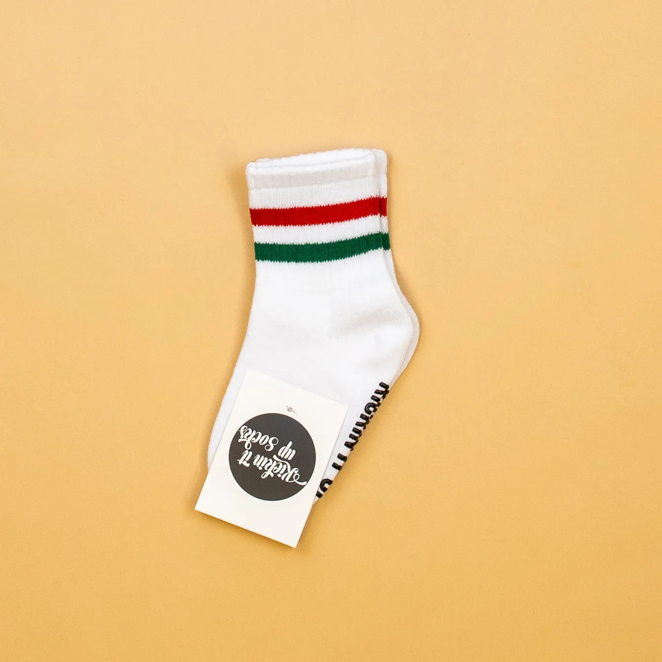 Socks w/ Christmas Stripes