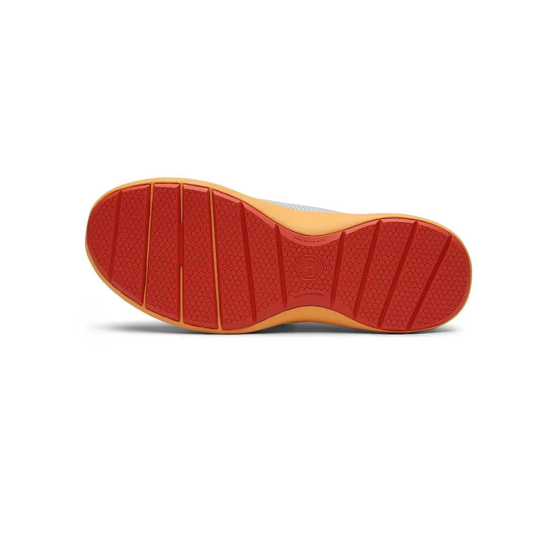 Solace Slipon Knit Work Shoe Grey/Orange