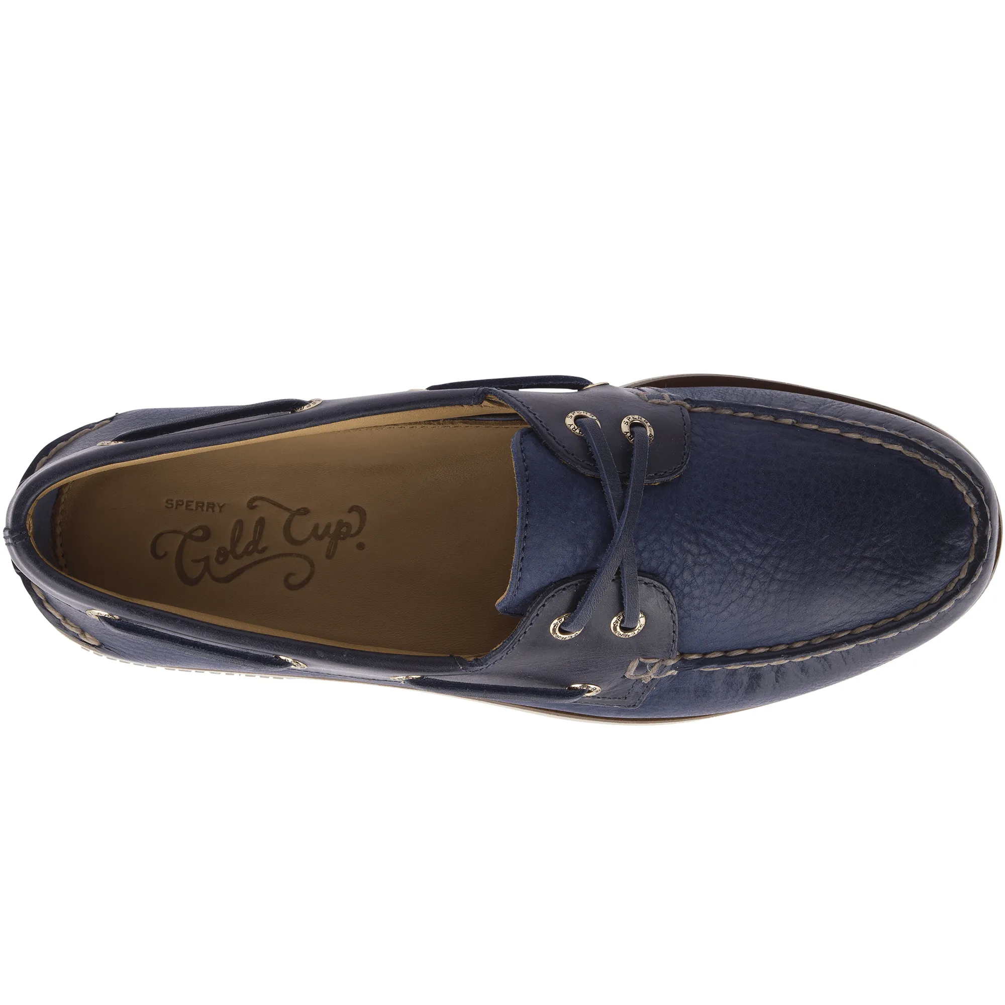 Sperry Men's Gold Cup Authentic Original Rivingston Navy Boat Shoes (STS19320)