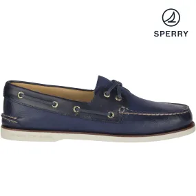 Sperry Men's Gold Cup Authentic Original Rivingston Navy Boat Shoes (STS19320)