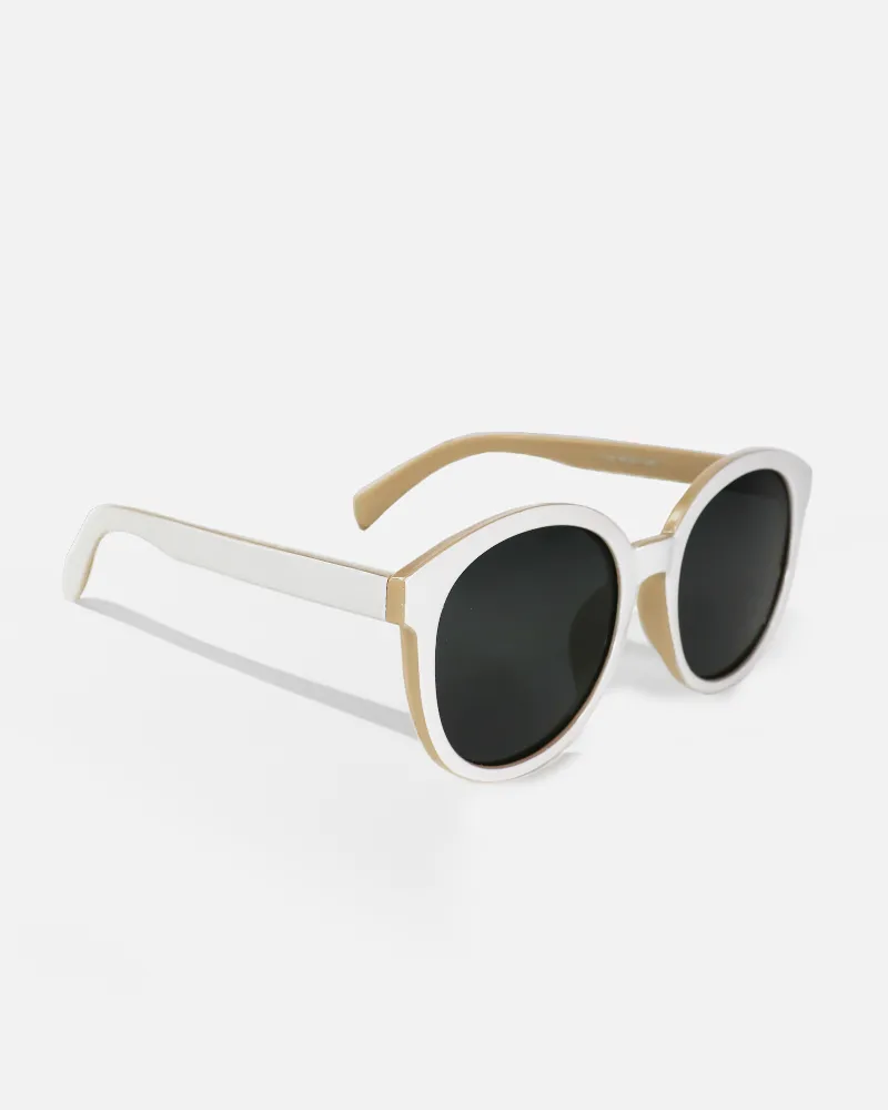 SSS MARILYN SUNGLASSES WHITE BEIGE