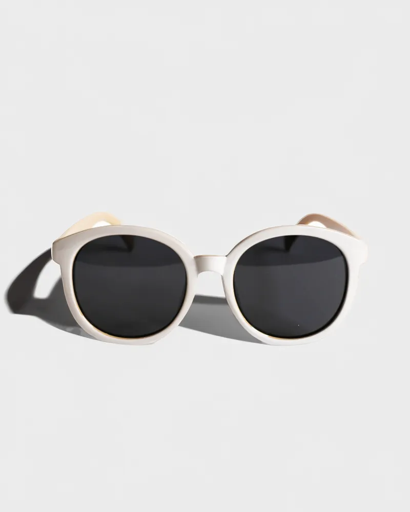 SSS MARILYN SUNGLASSES WHITE BEIGE