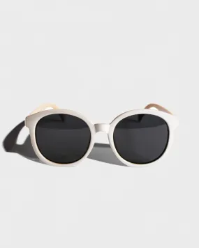 SSS MARILYN SUNGLASSES WHITE BEIGE