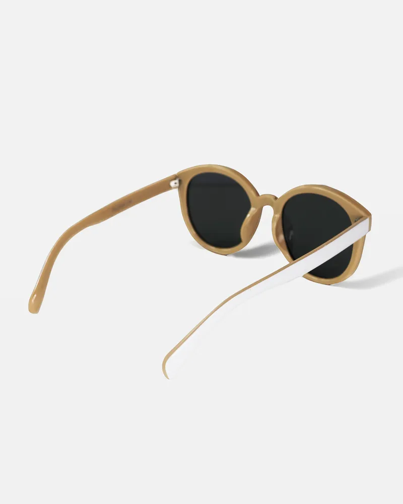 SSS MARILYN SUNGLASSES WHITE BEIGE