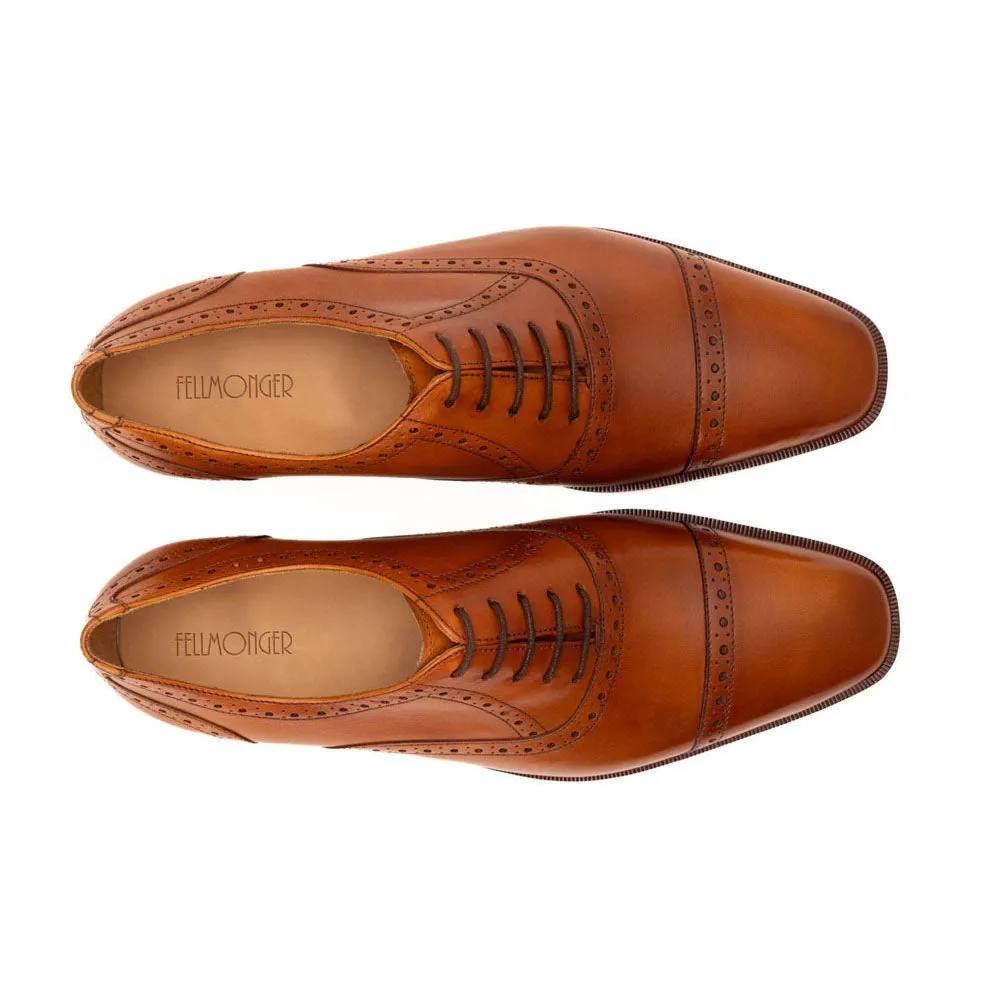 Tan Modern Toecap Brogue Oxford