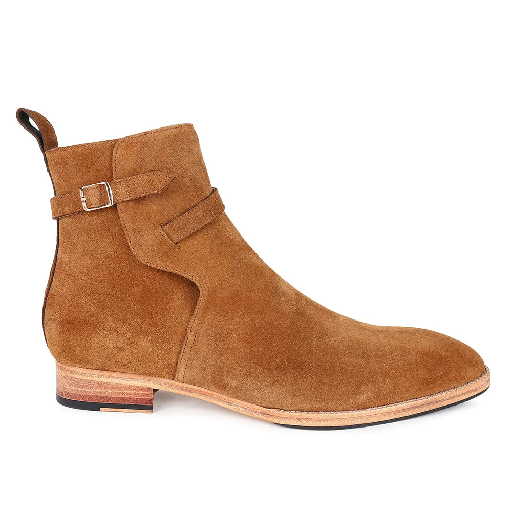 Tan Suede Modern Jodhpur Boots