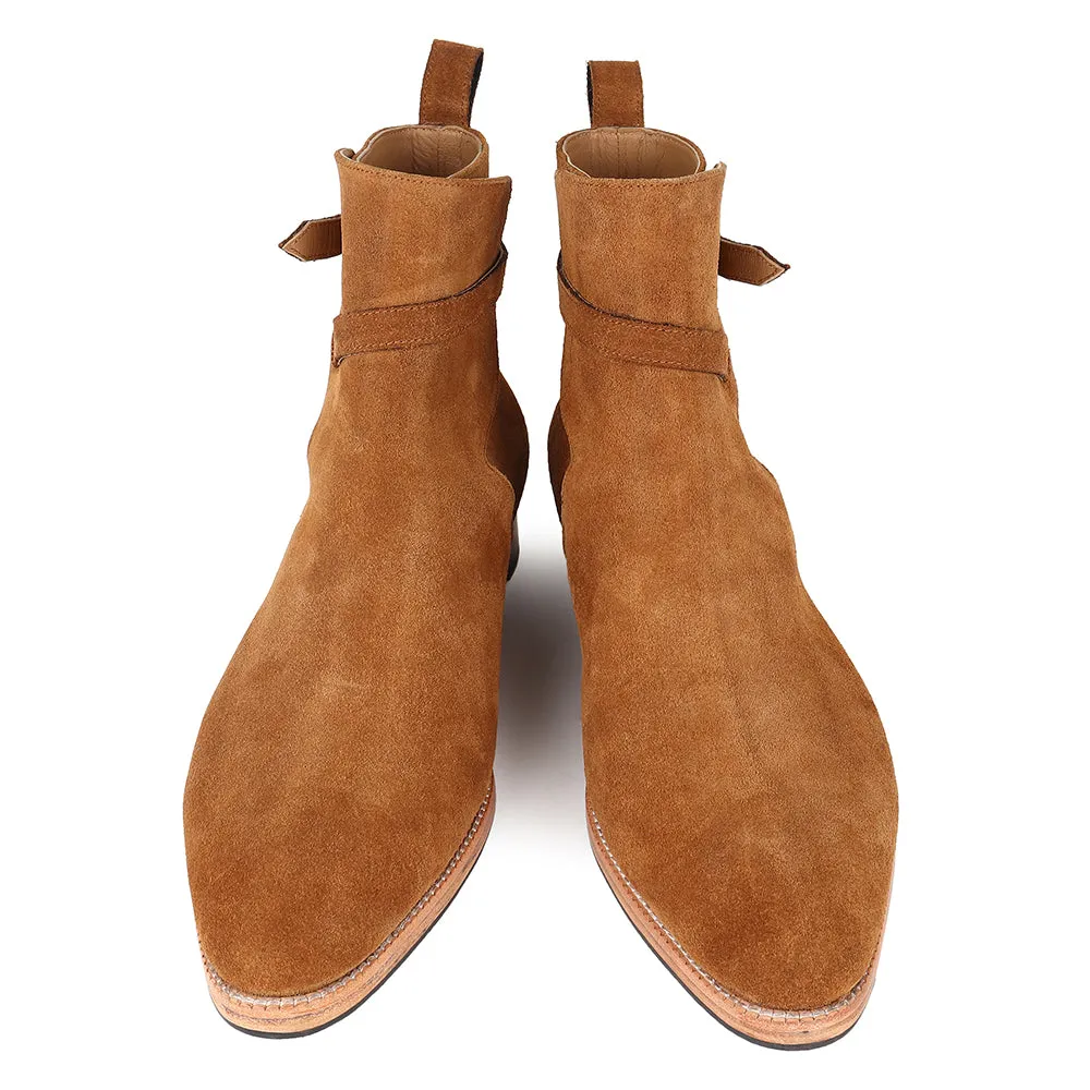 Tan Suede Modern Jodhpur Boots