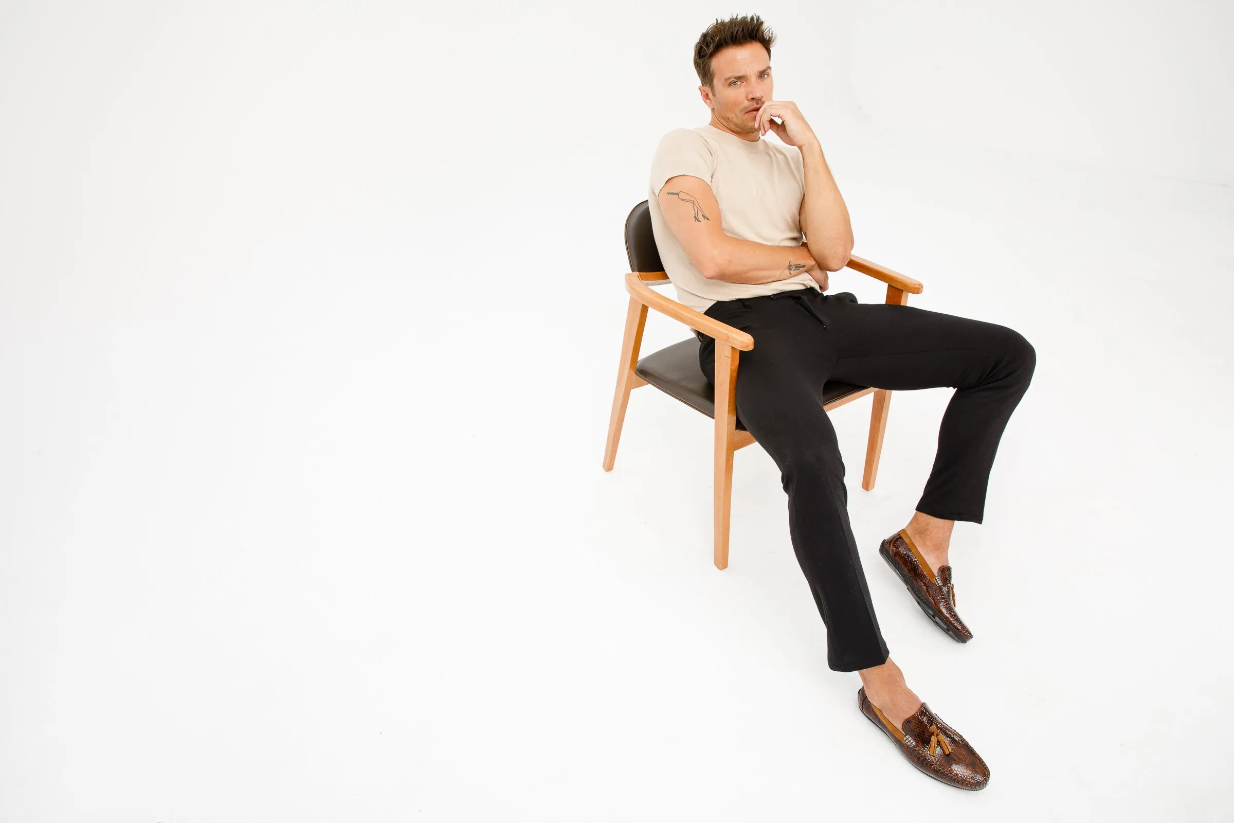The Cordova Tan Patent Leather Tassel Loafer Men Shoe  Final Sale!