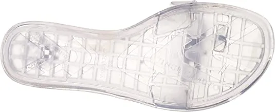 Vince Camuto Evolet Clear Slip On Rounded Open Toe Jelly Flip Flop Sandal