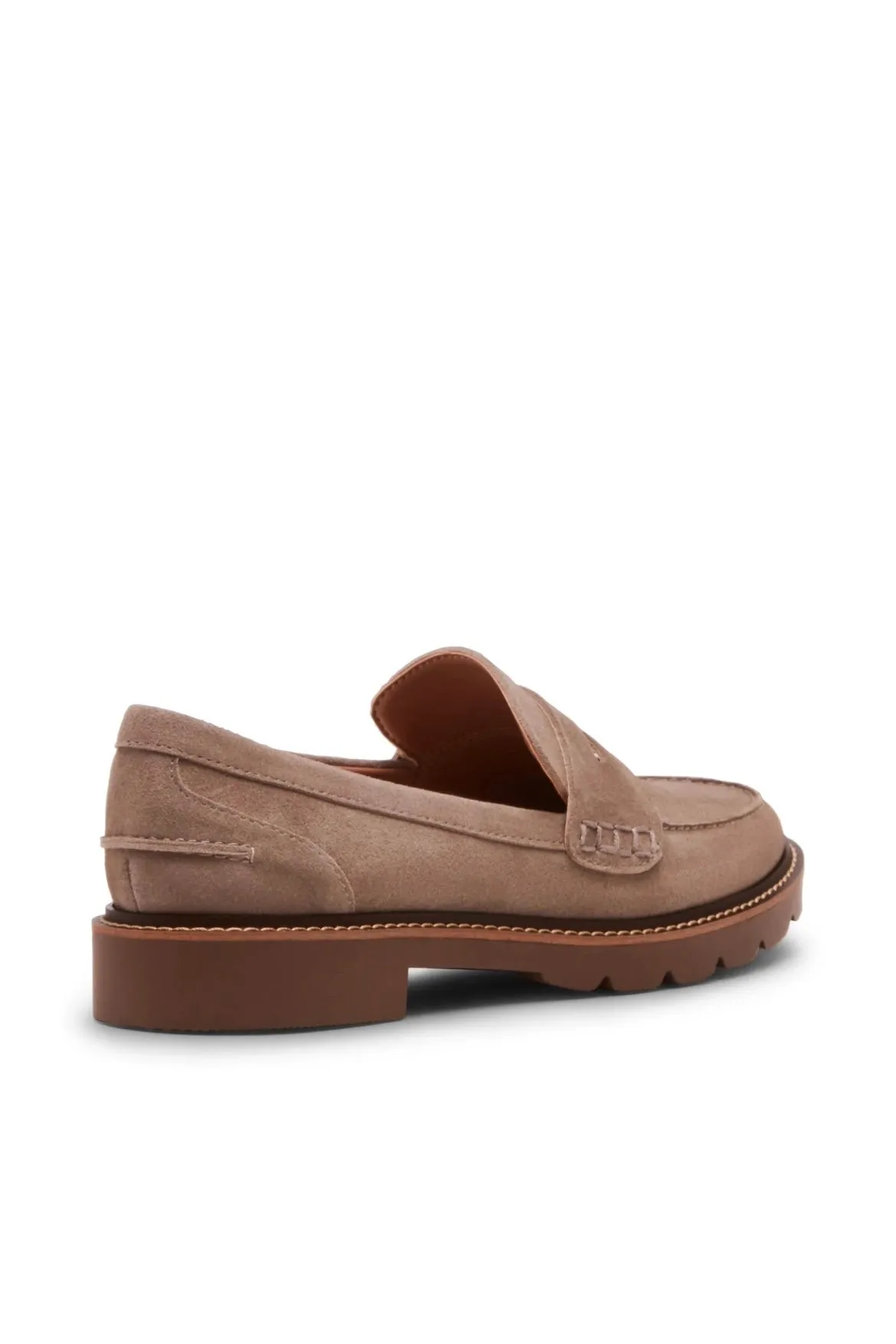 waterproof suede penny loafer