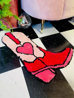 Western Cowboy Boot Rug