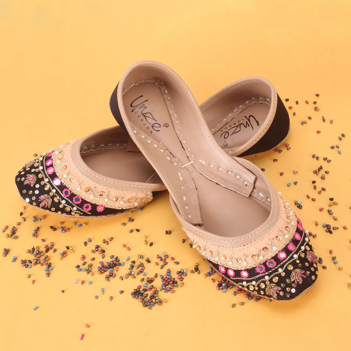 Womens "MIEKE" Stylish Flat Khussa