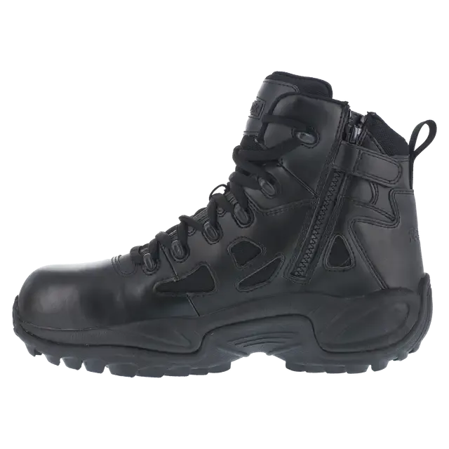 Women's Rapid Response Rb 6 Inch Composite-Toe Tactical Work Boot Black