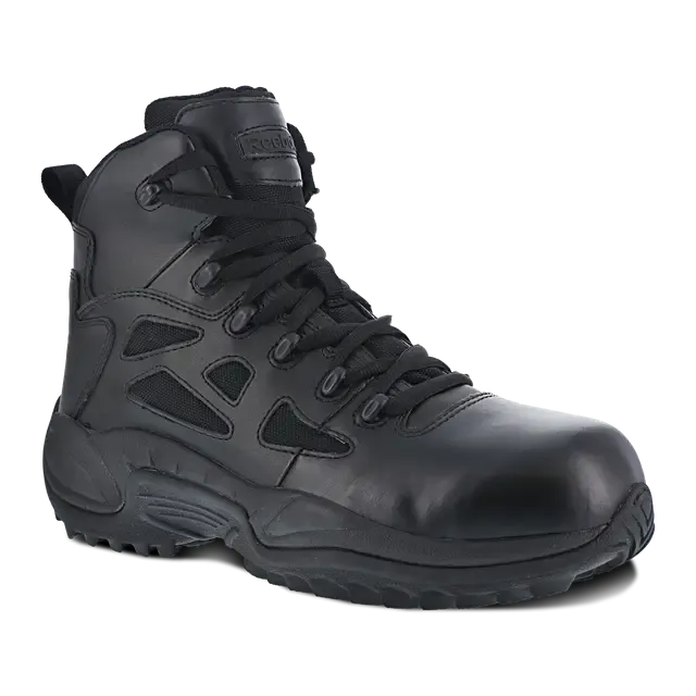 Women's Rapid Response Rb 6 Inch Composite-Toe Tactical Work Boot Black
