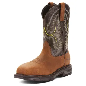 WorkHog XT Wide Square Toe Waterproof Carbon Toe Work Boot Tumbled Bark