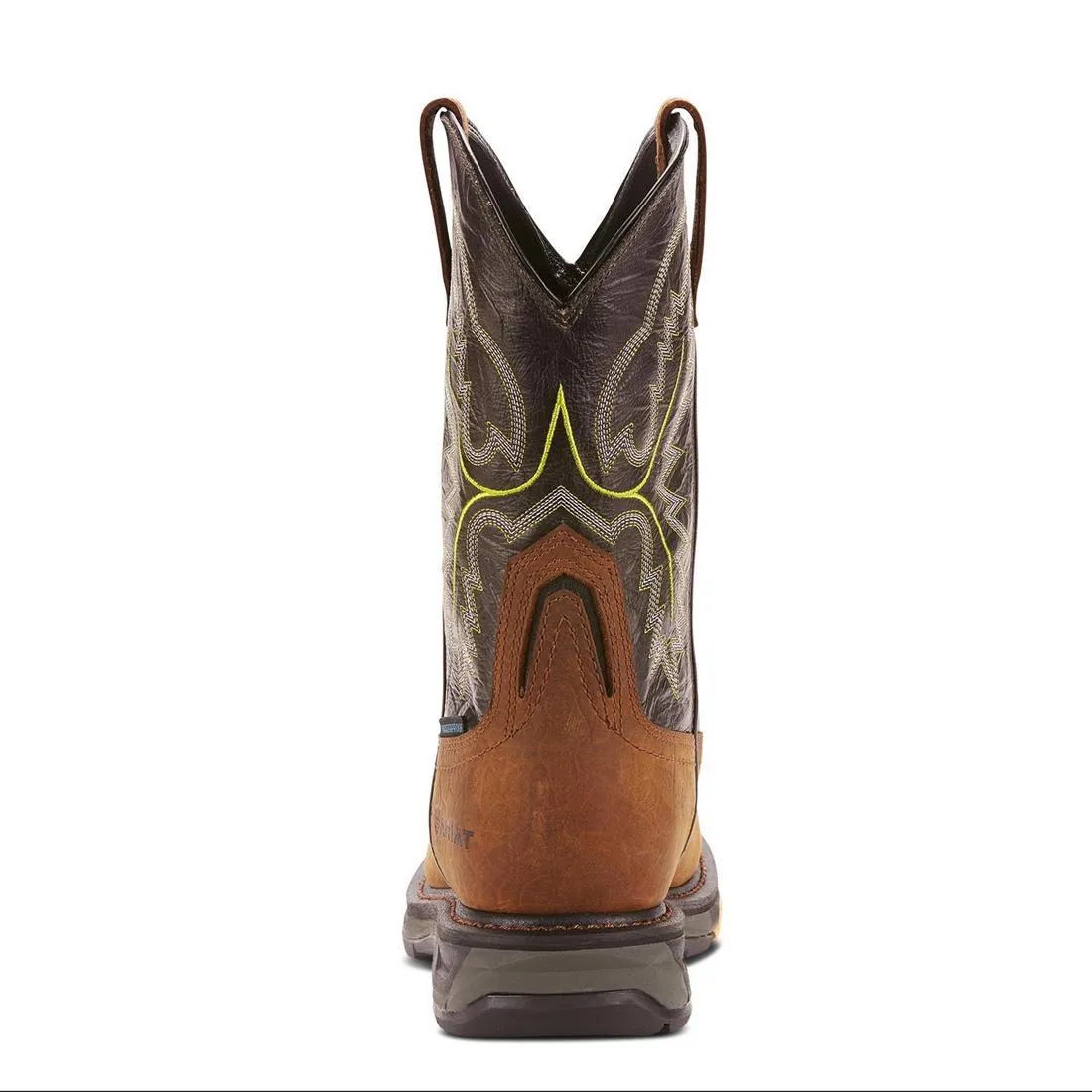 WorkHog XT Wide Square Toe Waterproof Carbon Toe Work Boot Tumbled Bark